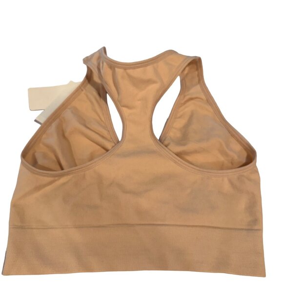 Fruit Of The Loom Comfort Flex Fit Wireless Sports Bra M DHHB39 Soft Taupe NWT - Picture 2 of 9
